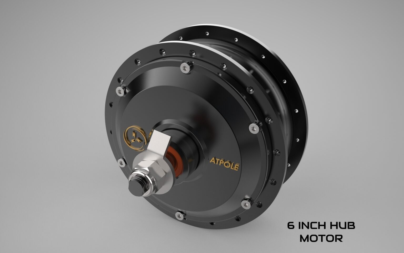 6 INCH MOTOR WITH TORQUE NUT AND WASHER.7